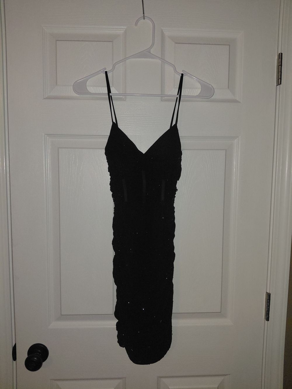 Windsor Black Spaghetti Strap Mini Dress